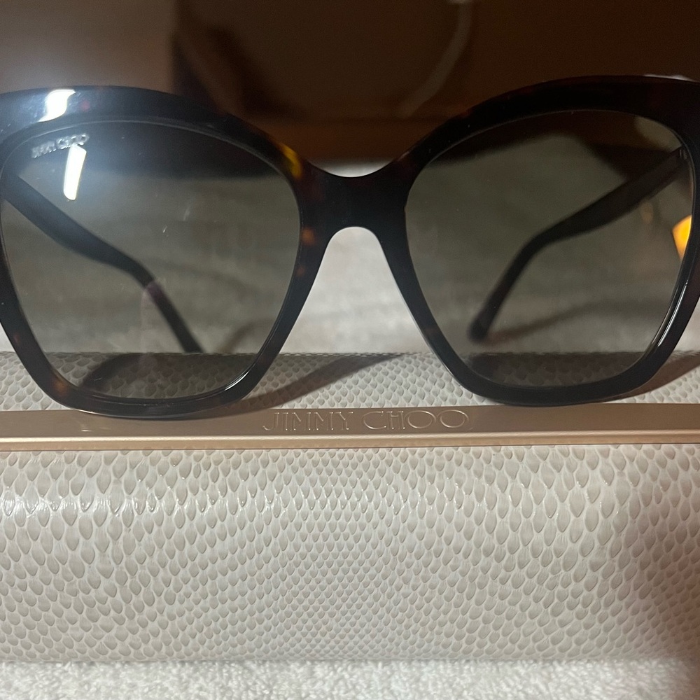 Jimmy Choo Tortoise Shell Sunglasses